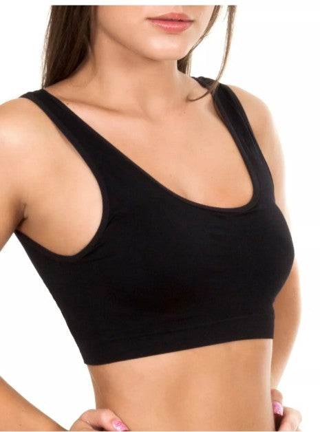 Non-Padded Stretchable Sports & Comfort Bra - Soft Non-Wired T-Shirt Bra