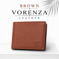 Vorenza Signature Leather Wallet – Brown