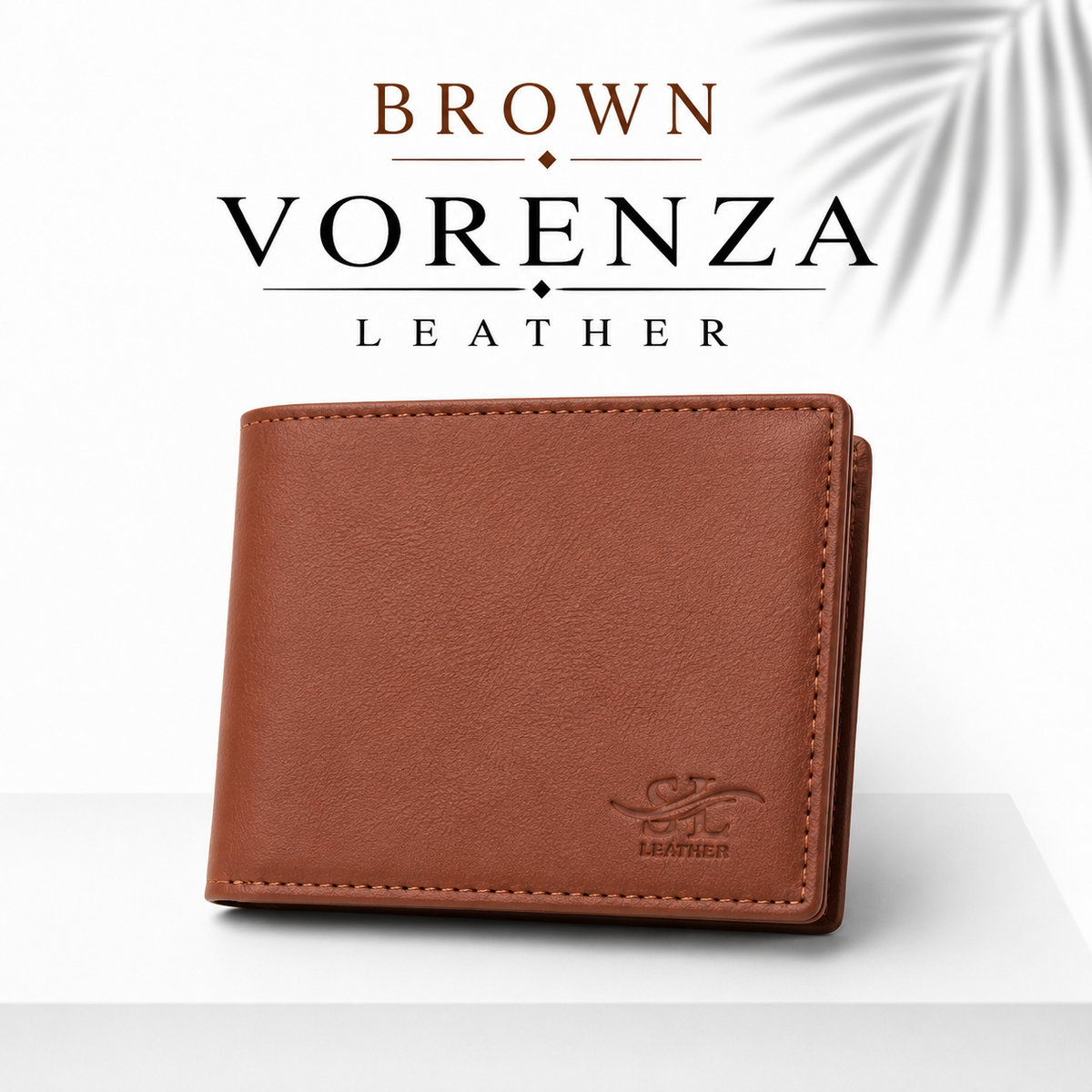 Vorenza Signature Leather Wallet – Brown