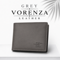 Vorenza Signature Leather Wallet  - Grey