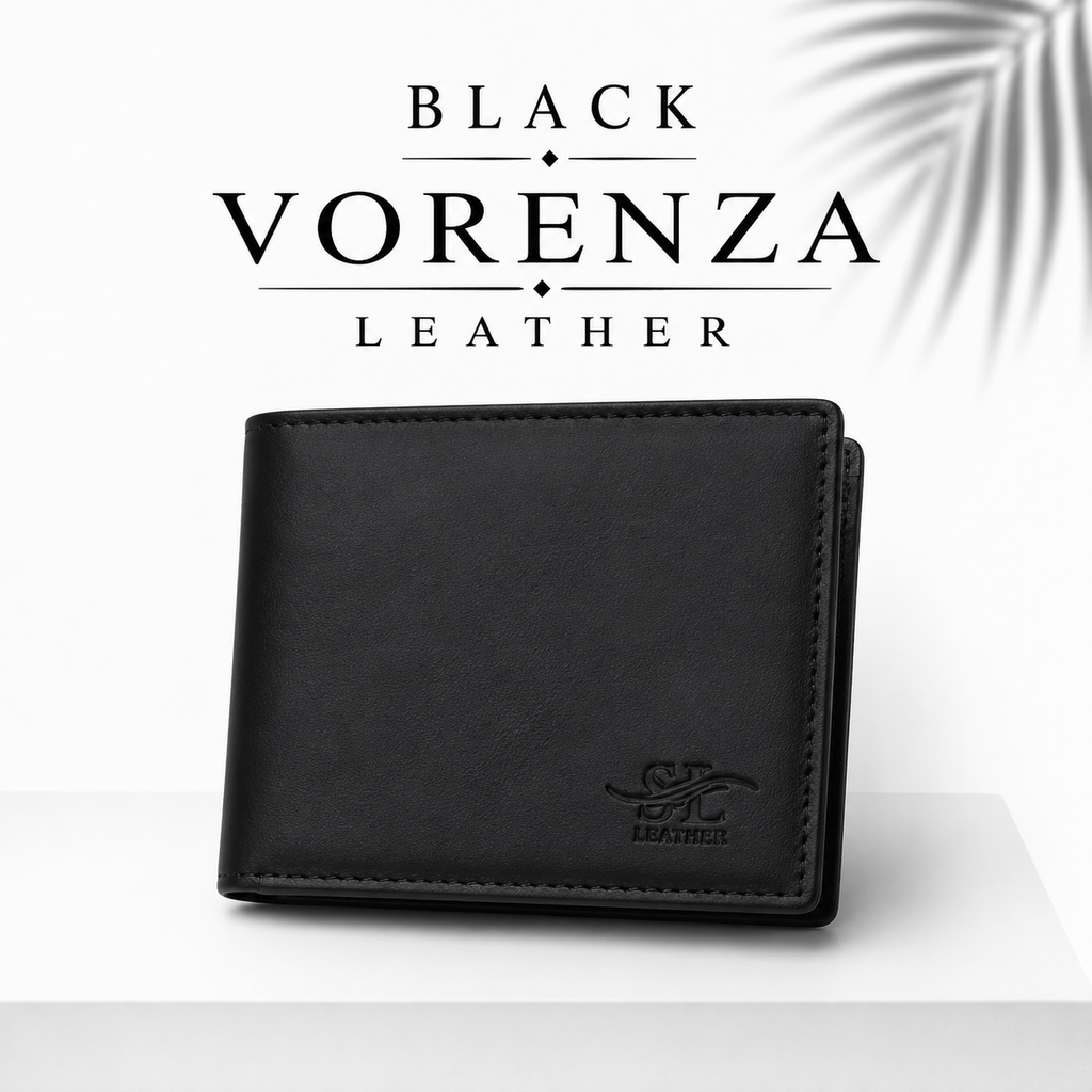 Vorenza Signature Leather Wallet - Black