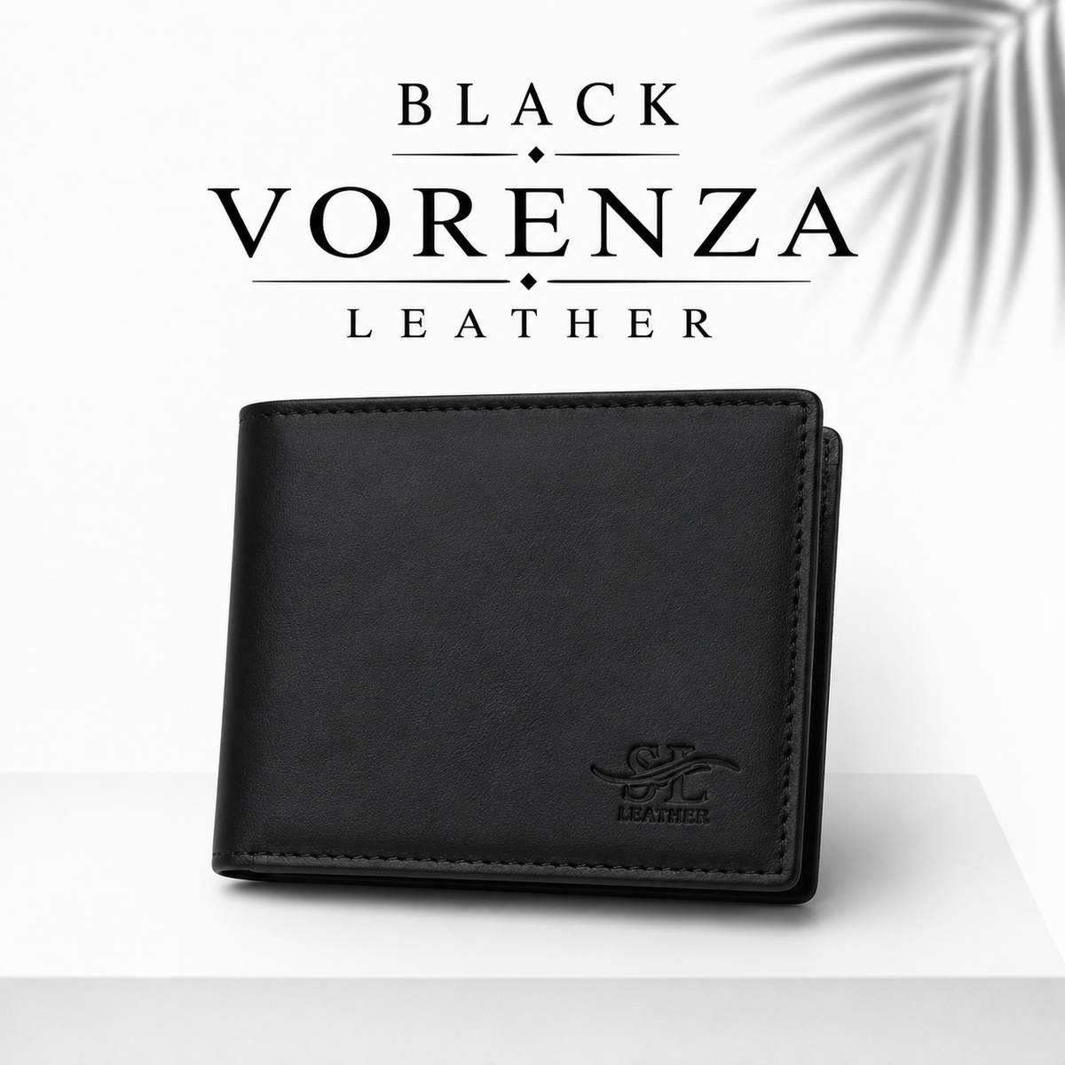 Vorenza Signature Leather Wallet - Black